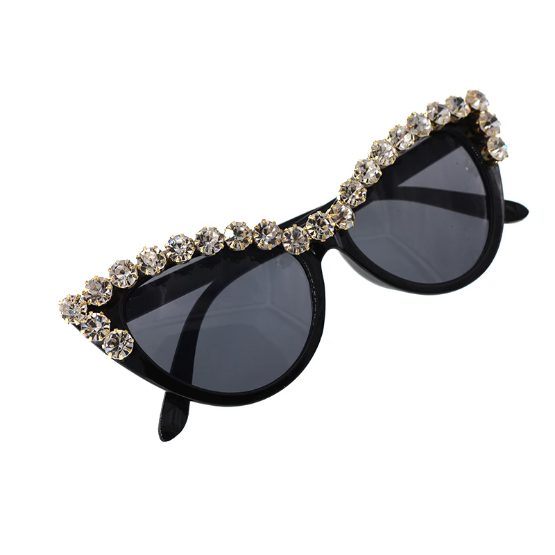 Большая оправа фирменный дизайн солнцезащитные очки в стиле барокко кошачий