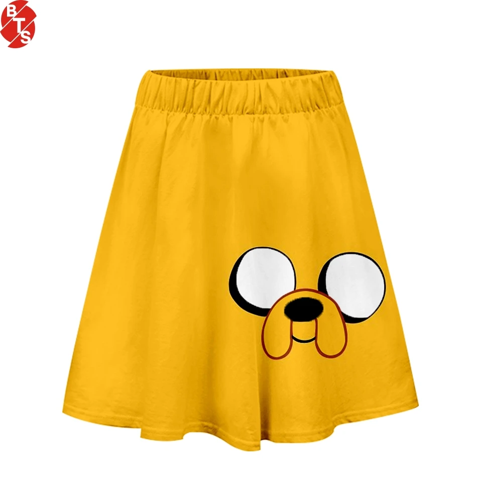 

Adventure Time 3D Printed Skirts Women Fashion Summer Short Skirts 2019 Hot Sale Casual Trendy Wear Size From XS to 2XL