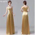 Женское вечернее платье JYHS007G, длинное золотистое платье винного цвета, для свадьбы, выпускного, 2019