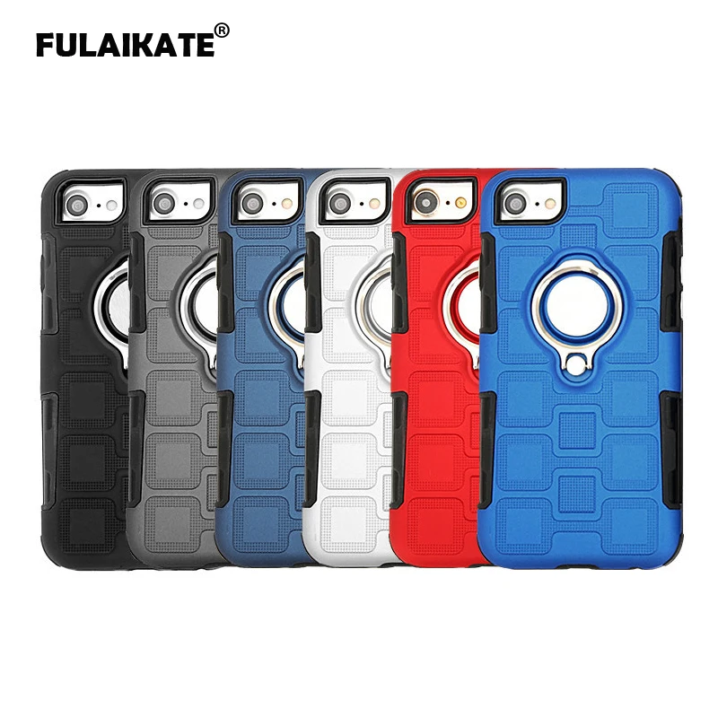Стандартный чехол FULAIKATE для iPhone 6/7 кольцевая подставка задняя крышка 8