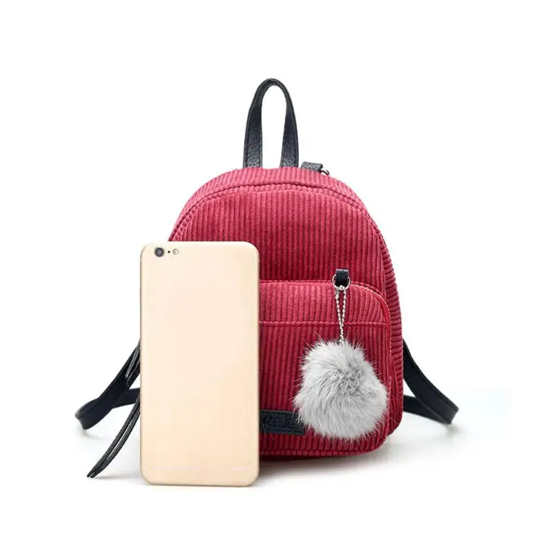 Мини Для женщин Рюкзаки модная однотонная школьная сумка для подростков Обувь