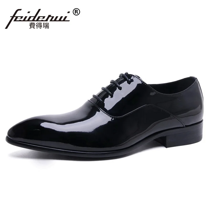 Новинка 2017 года Роскошные Брендовые мужские туфли свадебные оксфорды из