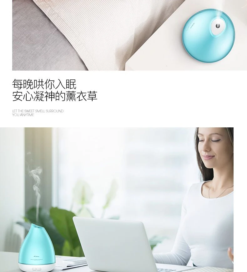 Xiaomi deerma Увлажнитель Арома диффузор ароматерапия Humidificador Huile Essentiel foсветодио дный gger светодиодный Цвет Изменение для спа