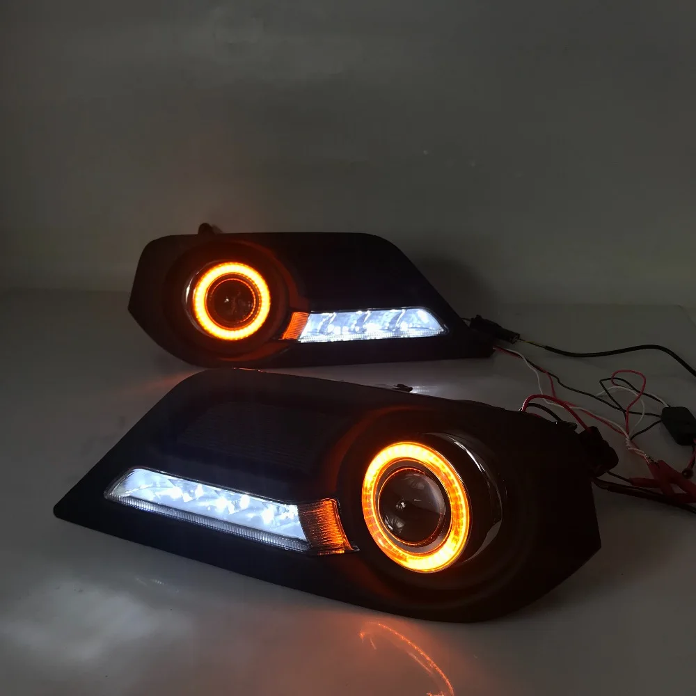 RQXR противотуманная фара дальнего света светильник в сборе для Isuzu mu x cob Ангел глаз