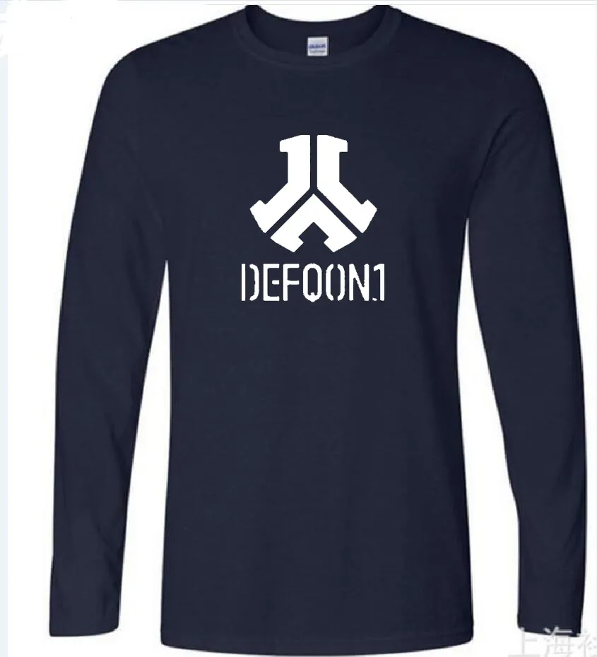 Defqon.1 Vintage T Shirt Long Sleeve Men's 2017 Hot Homme Guy Cotton Crewneck Shirts | Мужская одежда