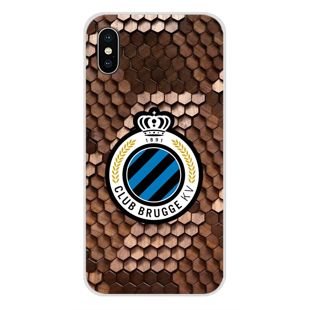 Аксессуары для футбольного клуба Brugge KV Чехлы Apple iPhone X XR XS MAX 4 4S 5 5S 5C SE 6 6S 7 8 Plus ipod touch