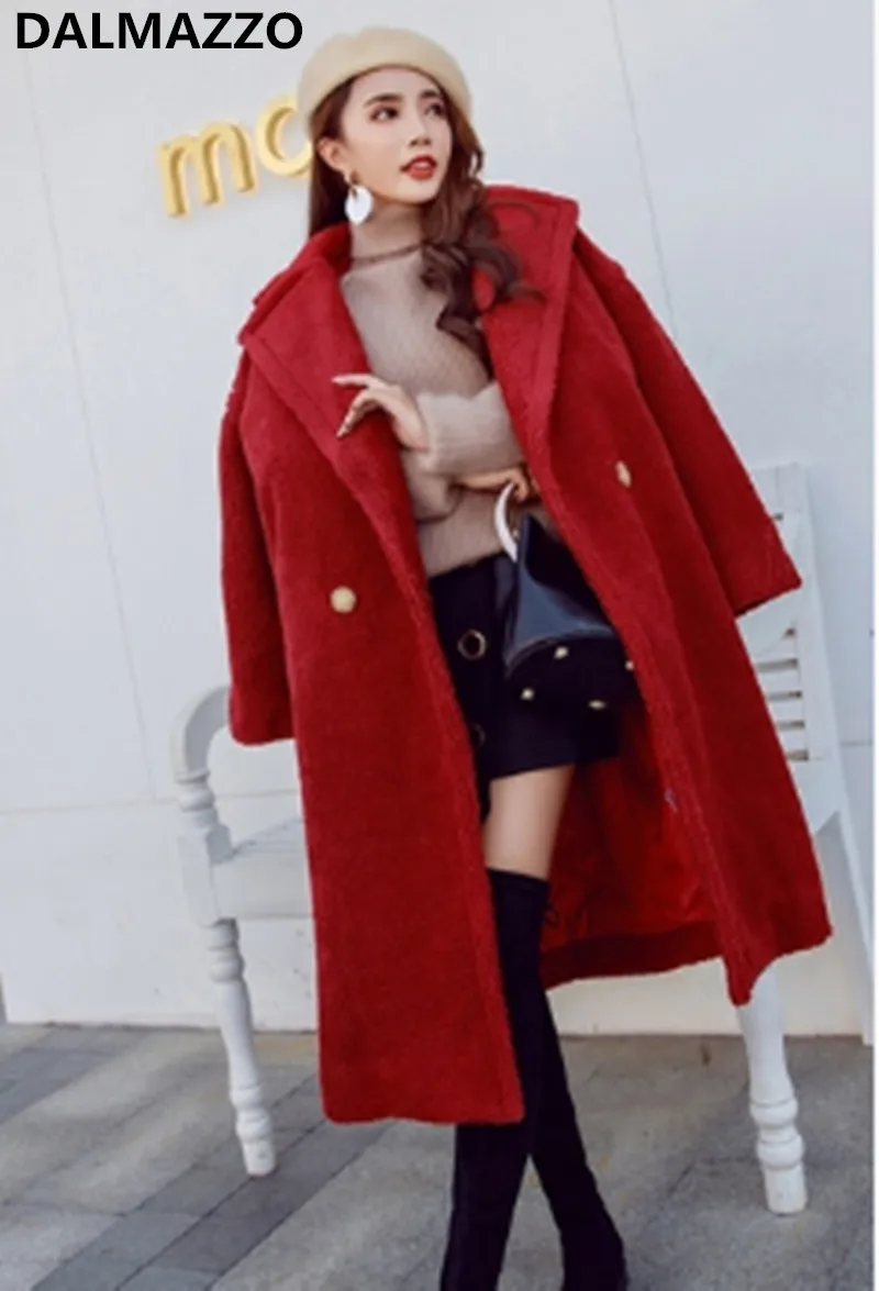 2018 модное зимнее пальто из искусственного меха плюшевый мишка коричневое