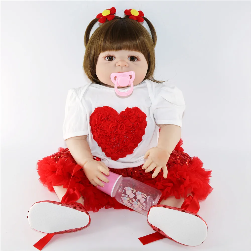 55 см силиконовая кукла для новорожденных девочек Реалистичная bebes Reborn Princess Doll BJD