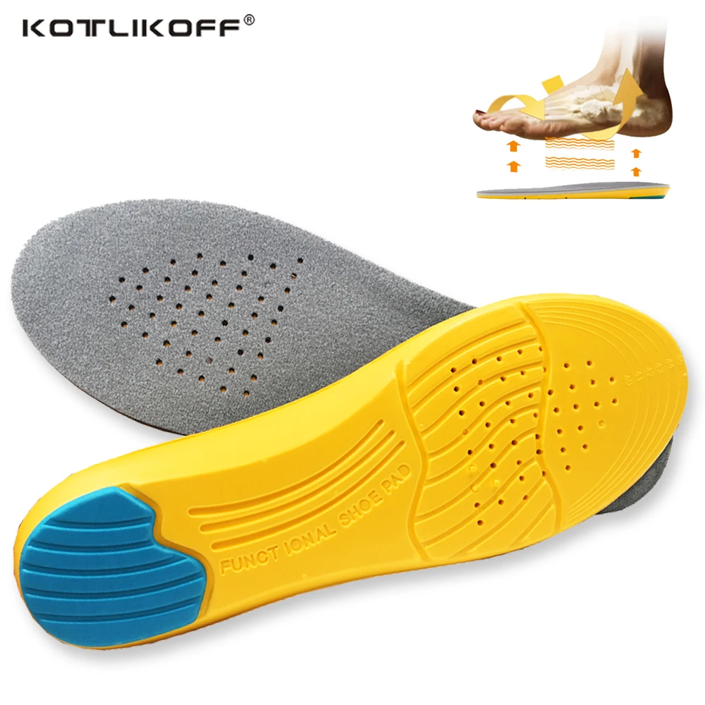 

KOTLIKOFF Memory Foam Insoles Custom Foot Massage Insoles Plantar Plantillas Para Los Pies Memory Foam Insoles Shoe Pad Insert