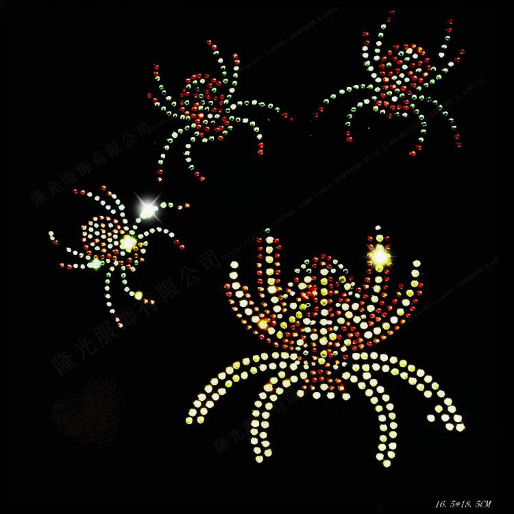 Бесплатная доставка! 10 шт.! паук исправление стразы теплопередача дизайн гладить