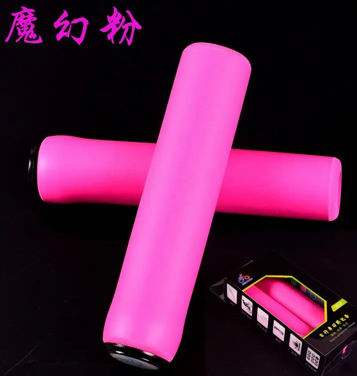 pink Q749, Ультра-светильник, набор силиконовых ручек для автомобиля, велосипедная ручка для езды на велосипеде, резиновый руль, противоскользящая рукоятка, амортизатор - Цвет: pink