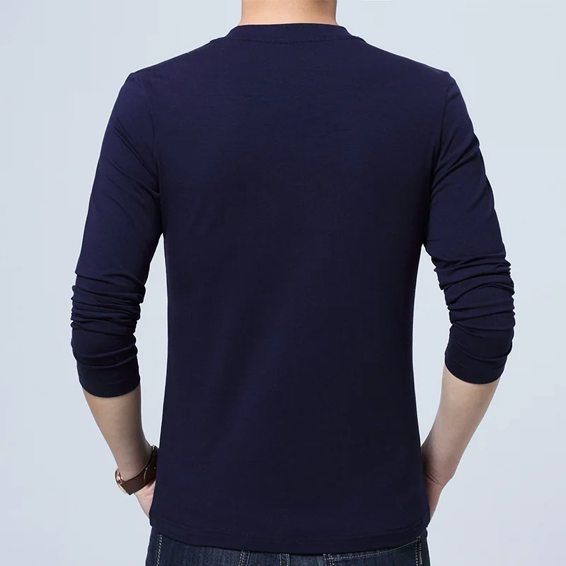 Горячая Распродажа 2018 Новая модная брендовая мужская одежда Однотонная футболка