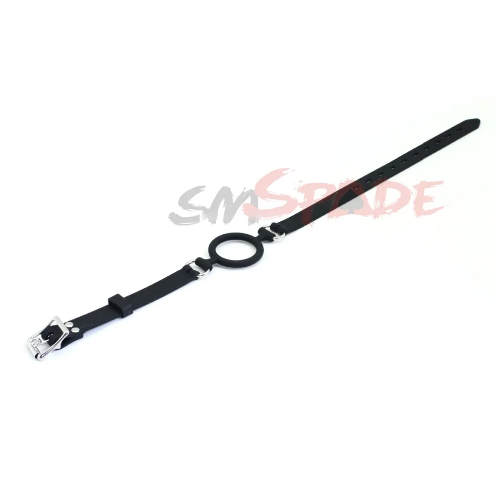 Smspade силиконовый бандажный кляп с открытым ртом для орального секса пар