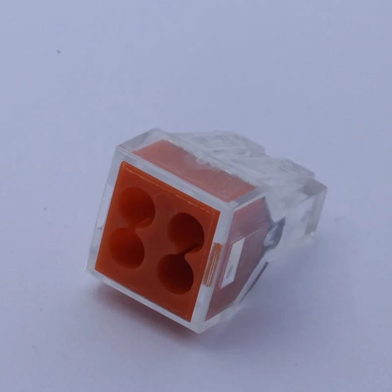 Один разъем прозрачный Быстрый клеммный блок 2pin/4pin/6pin/8pin провод выравниватель