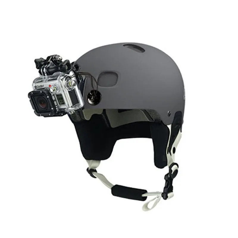 Защитный страховочный ремень с защитой от падения+ наклейка для Gopro Hero 5 4 3 2 SJCAM SJ4000 Чехол для автомобильного шлема