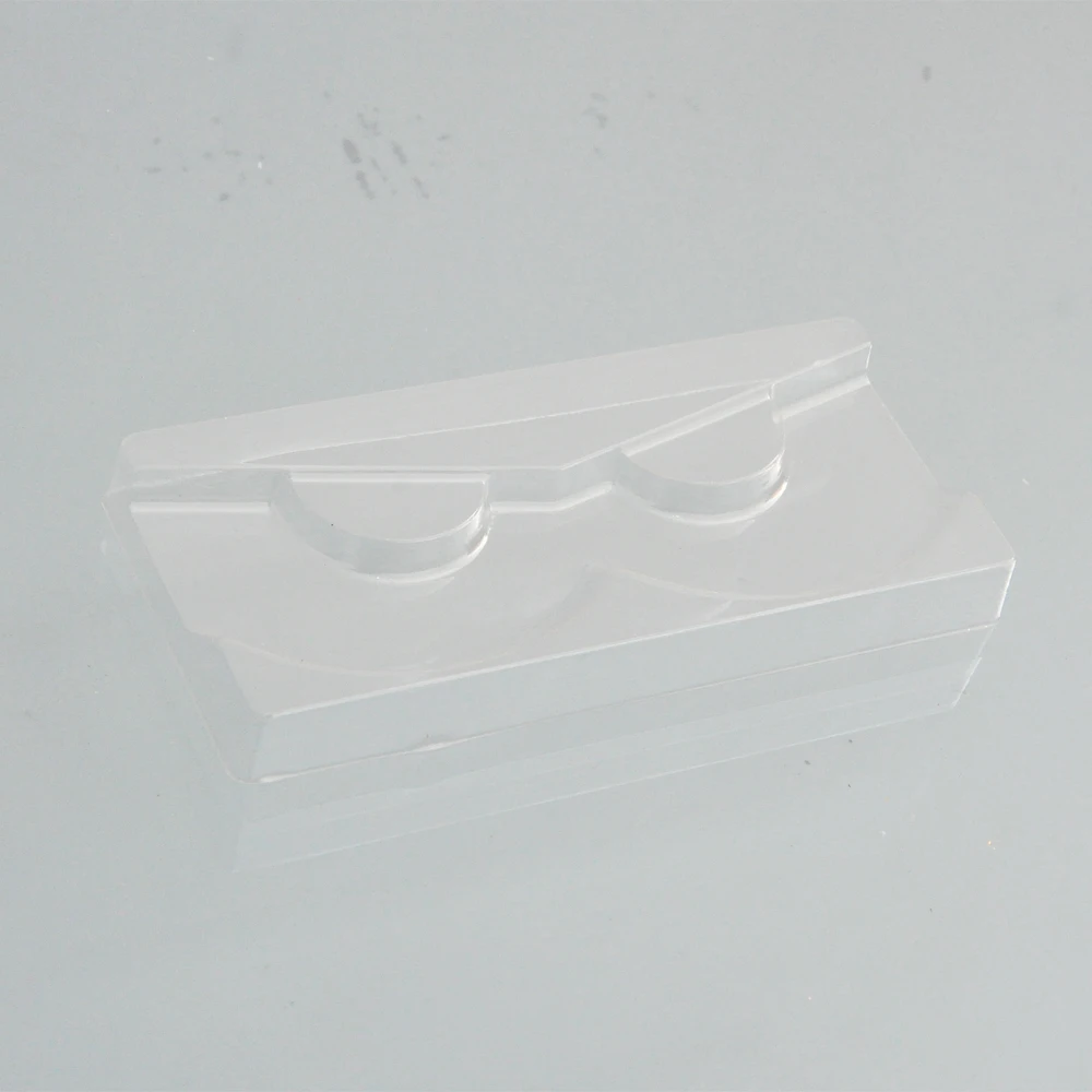 100pcs wholesale clear lashes trays holder for 25mm mink eyelashes plastic acrylic tray eyelash packaging box rectangle case | Красота и