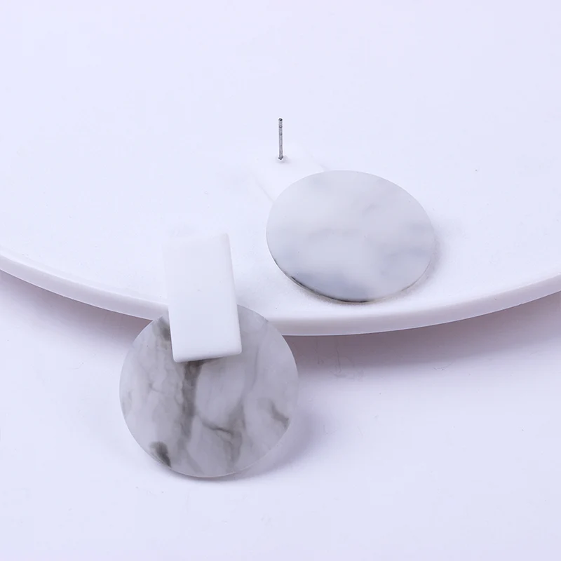 Корейский стиль модные украшения геометрический акрил Висячие Серьги Винтаж