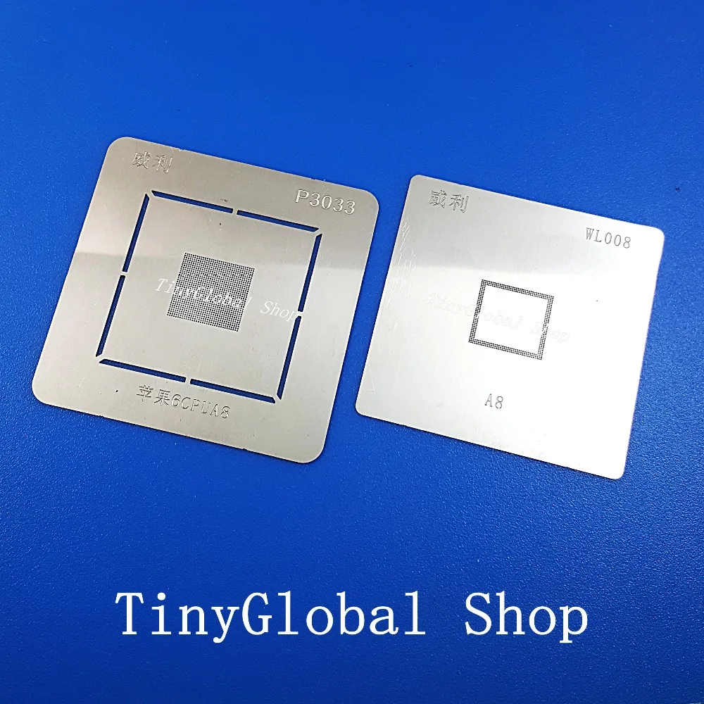 2 шт. XGE BGA реболлинг трафарет посвятить комплект для Iphone 6 6G A8 Процессор P3033 + WL008