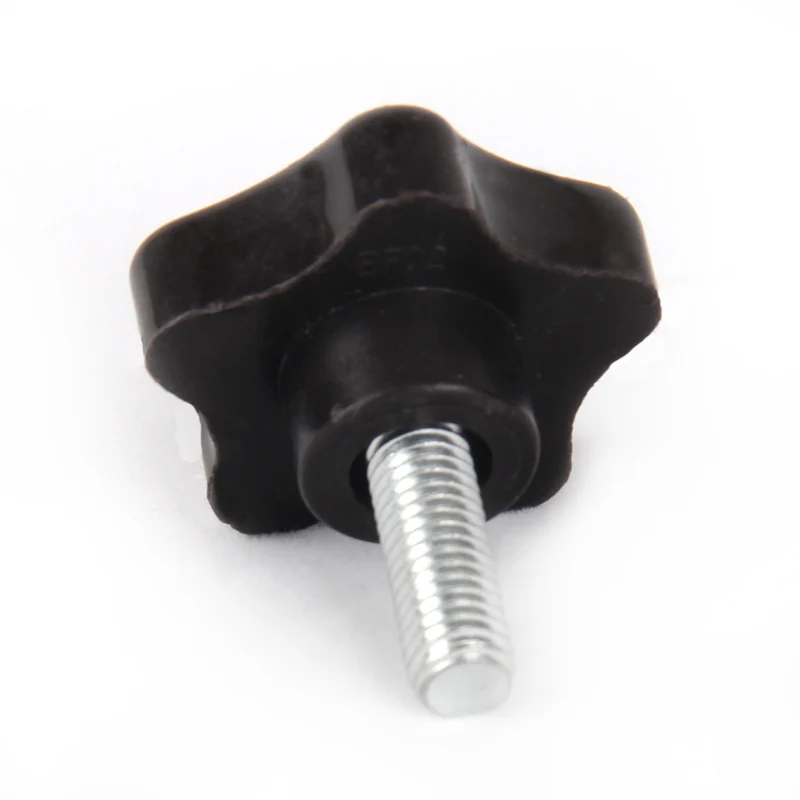 10pcs M5 plum handles white zinc pentagonal screws bolt home decoration bolts hand screw 8mm-25mm length | Обустройство дома