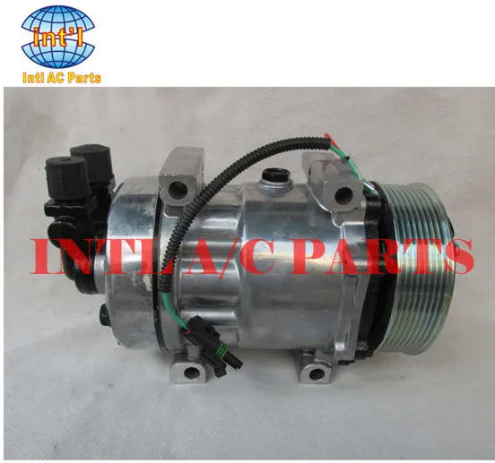for SANDEN 7H15 709 7S15 SD709 SD7H15 Auto air conditioning ac compressor 8pk 24v with connector | Автомобили и мотоциклы