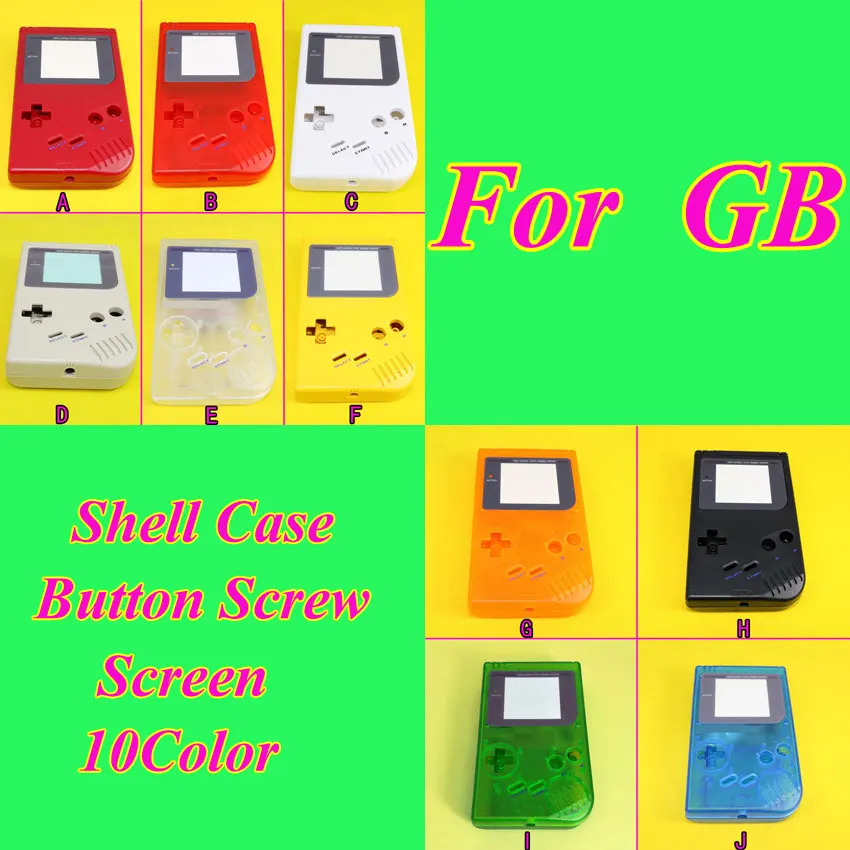 

1Piece New Full Housing Shell Case for Nintendo Gameboy Classic for GB DMG GBO,10 Color