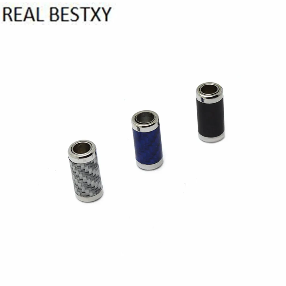 Настоящее BESTXY 2 шт./лот, синий/серый/черный, нержавеющая сталь, углеродное волокно, застежка с магнитной застежкой из углеродного волокна для браслета