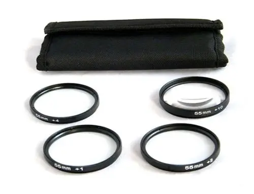 55 мм макросъемки крупным планом + 1 2 4 10 фильтра объектива Kit для canon Nikon Sony Alpha DSLR Sigma