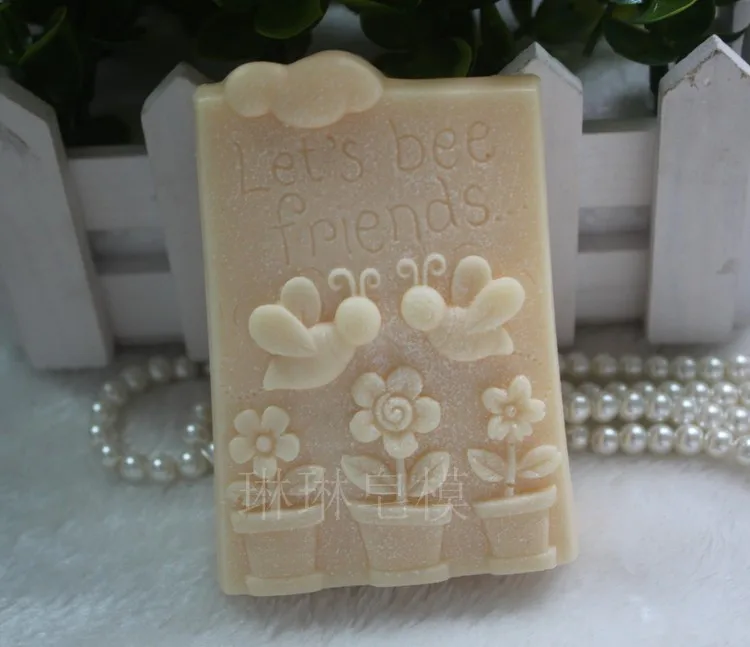 Оптовая продажа! 1 шт. силиконовая форма для мыла ручной работы Би друзья (ZX950)