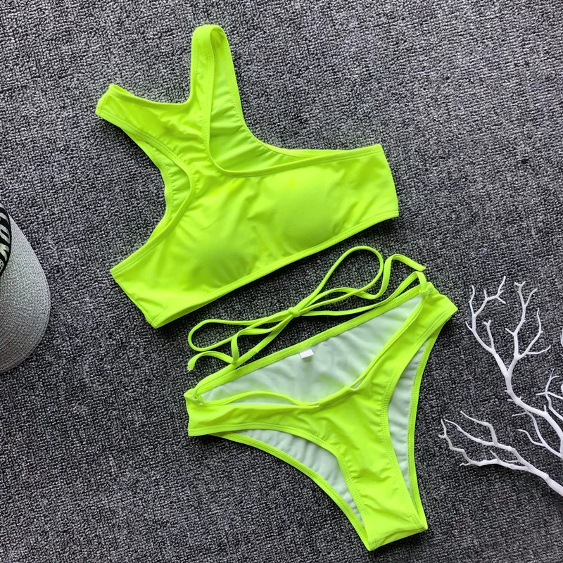 

String bikini 2021 Cross up bathing suit High waist swimsuit female swimwear women High cut biquini Leopard print bikini set new