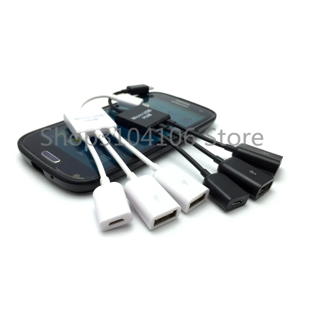 Высокое качество 4 в 1 Micro USB хост-адаптер OTG кабель для Samsung смартфона планшета