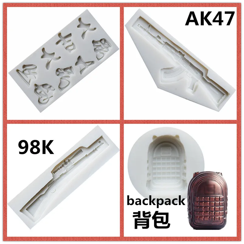 Игры Playerunknown's боя украшение торта силиконовой помадной форма для шоколадного