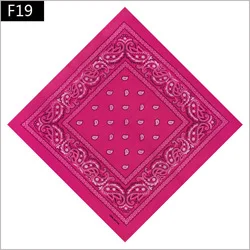 F19 Мужская велосипедная бандана, шарф, маска для лица, головные уборы, хлопковая бандана, двусторонняя повязка на голову, бандана, шарф, браслет - Цвет: F19