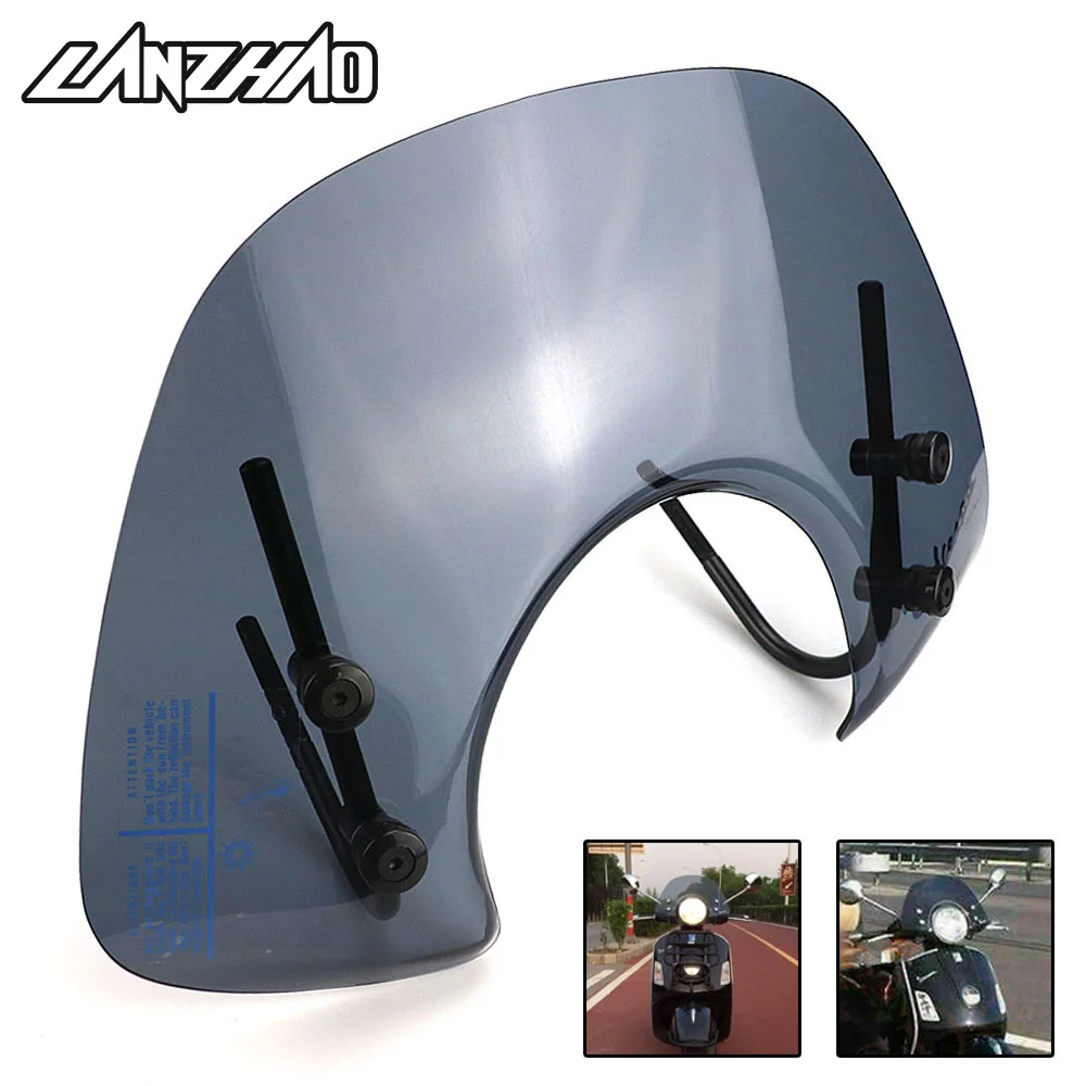Ветровое стекло для мотоцикла ветровое воздушный дефлектор дымчато черный
