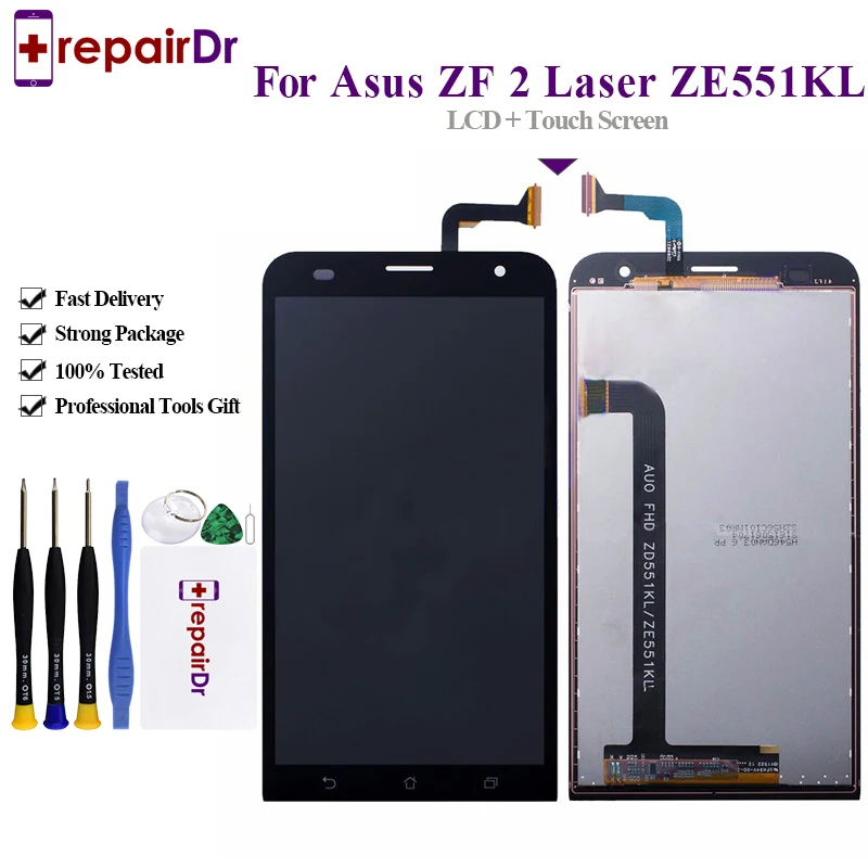 Оригинальный 5 &quot1920x1080 Ze551KL ЖК-дисплей для ASUS Zenfone 2 Laser ZE551KL сенсорный ЖК-экран