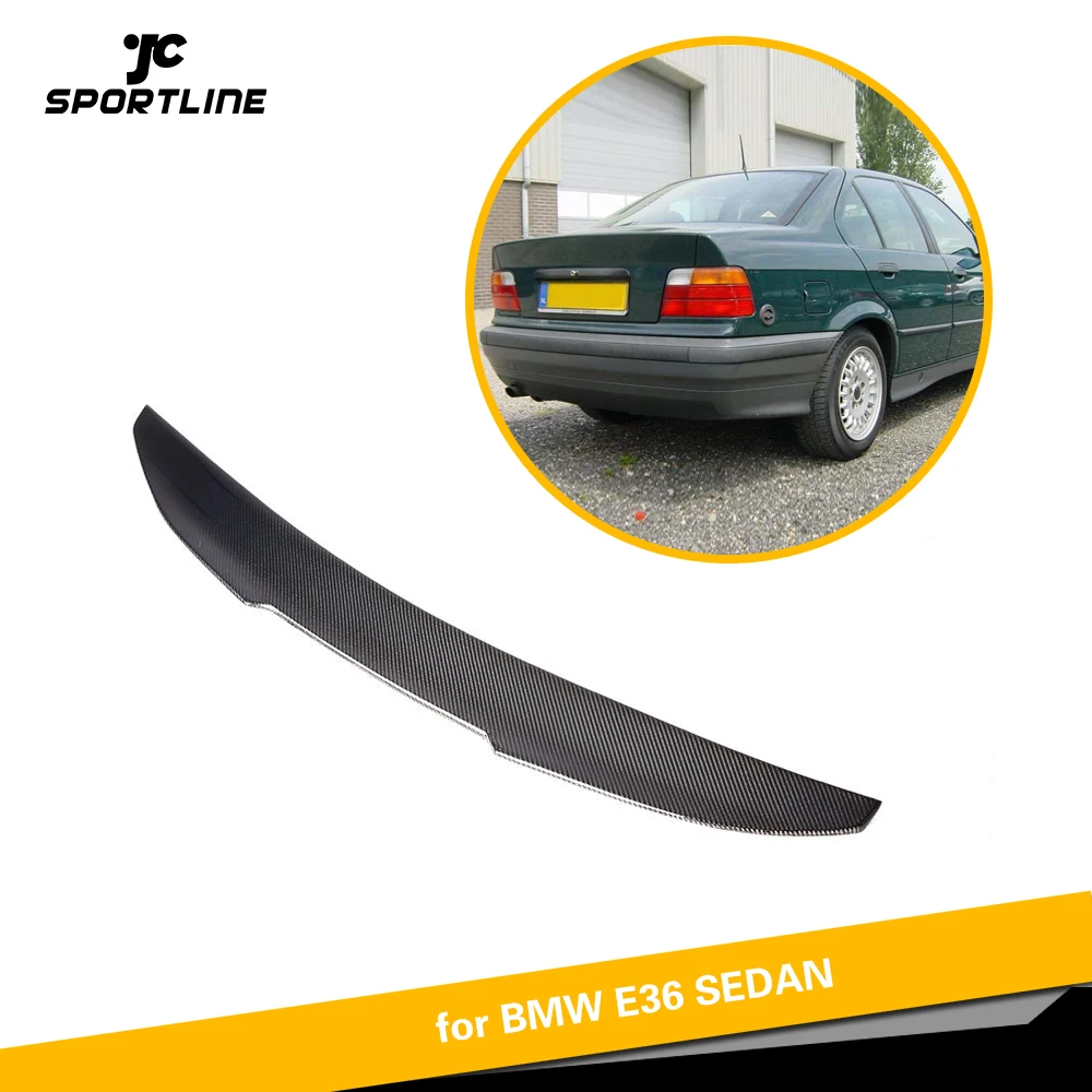 Спойлер на багажник из углеродного волокна для BMW 3 Series E36 Sedan 1991 1998 спойлер заднее