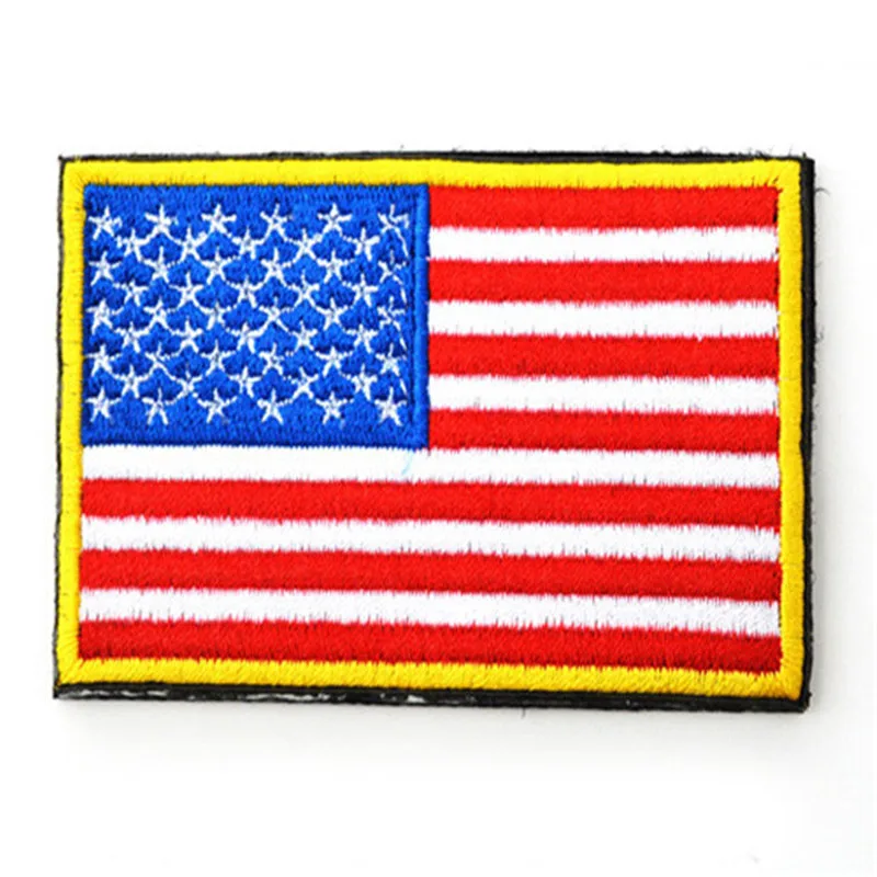Embroidered America Flag Patches PUERTO RICO MEXICO Badge Tactical Military Hook&ampLoop Embroidery Emblems Appliques | Дом и сад