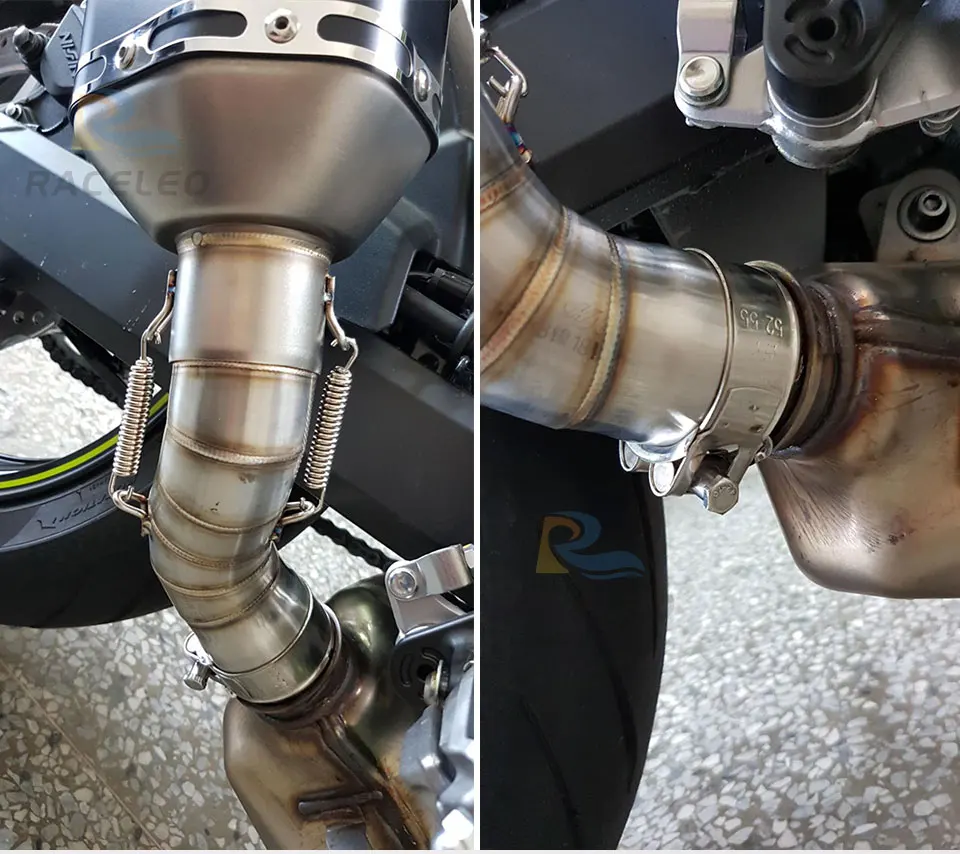Z900 мотоцикл глушитель со средней трубой z900 модифицированный труба без шнуровки