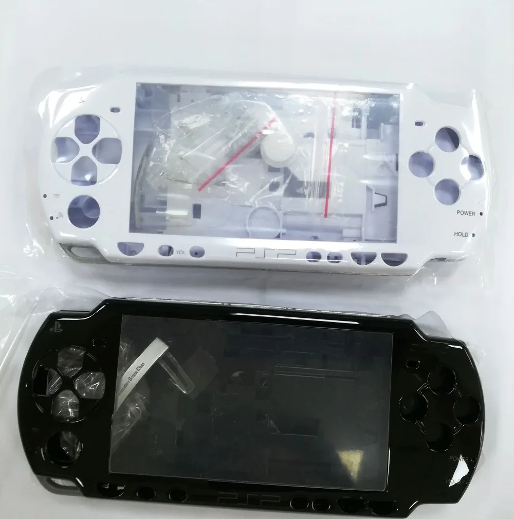 Черный белый Сменный Чехол для PSP2000 PSP 2000 полный корпус кнопка + наклейка винт