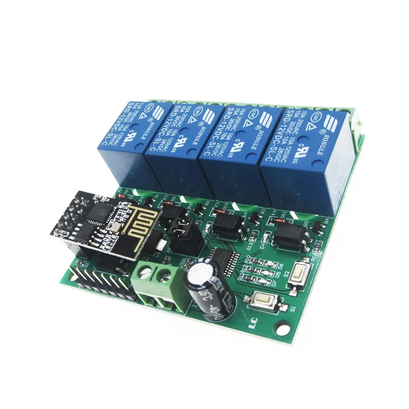 ESP8266 12 V 4 WiFi реле канала домашний смарт телефон Remote Управление