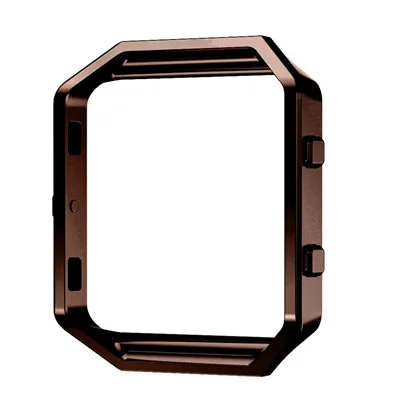 coffee Чехол с хохлатой рамкой для Fitbit Blaze, Сменный Чехол из нержавеющей стали для отслеживания активности, аксессуары для умных часов - Цвет: coffee