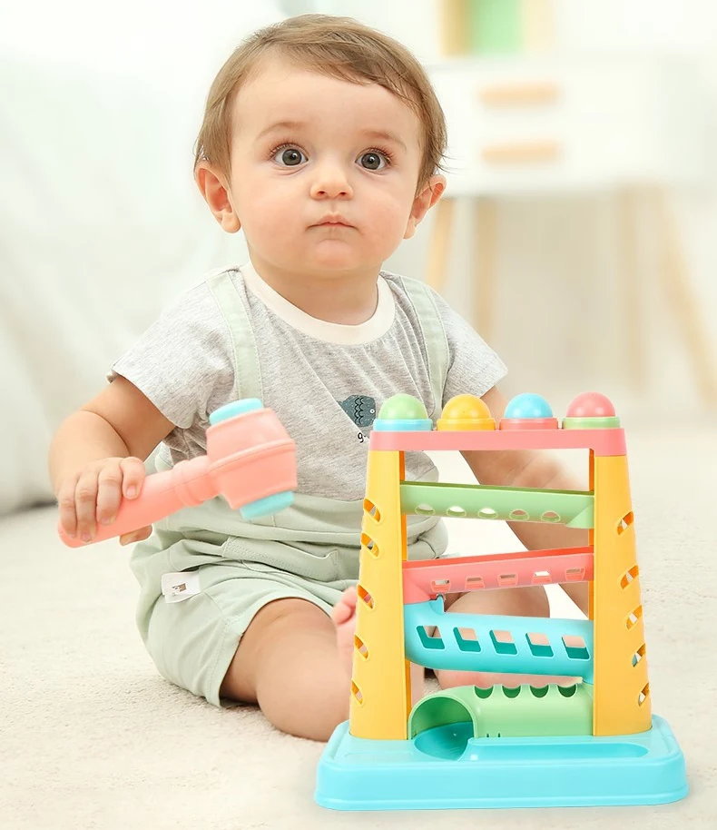 Beiens Baby Beat игрушки звук стучит Beat Мячи Детские ранние образовательные математические игрушки Красочные ударные Мячи подарки для детей
