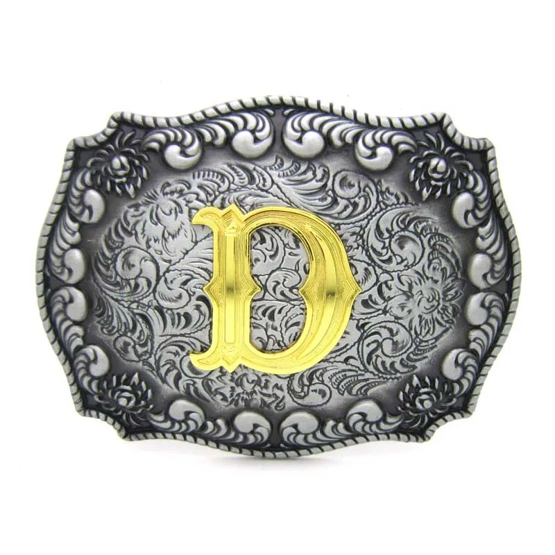 Пряжка для ремня с буквенным западным рисунком Rodeo Initial d.k.m.p.r | Дом и сад