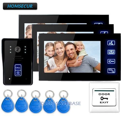 

Видеодомофон HOMSECUR с ЖК-дисплеем Tft 7 дюймов и ИК-подсветкой