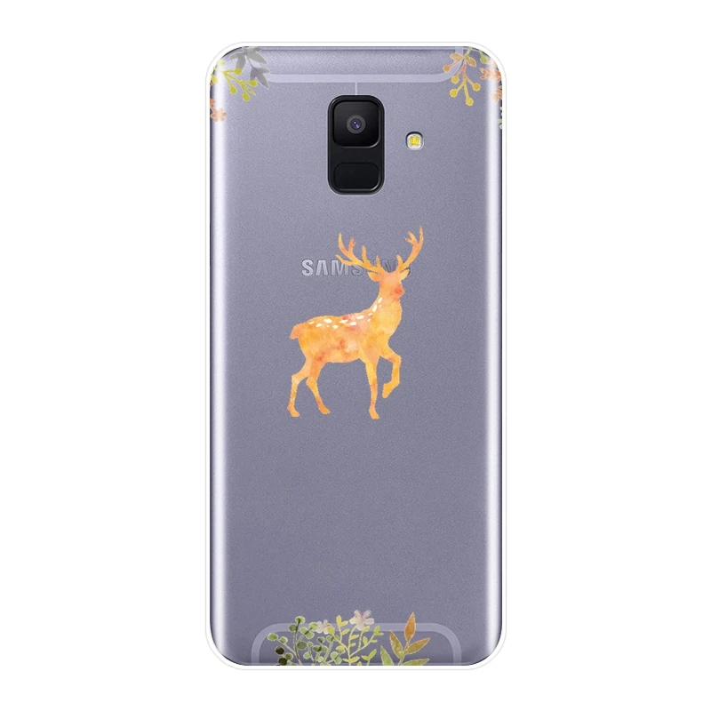 Мягкий силиконовый чехол для телефона Samsung Galaxy A3 A5 A7 2016 2017 чехол-накладка с оленем