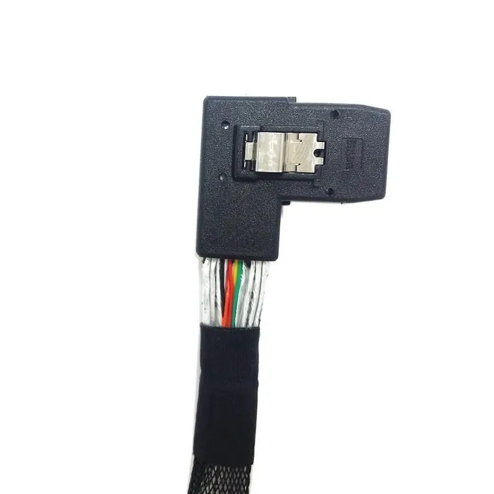 Ультра тонкий плоский левый Угловой 90 градусов мини SAS 36pin SFF-8087 до 8087 данных Raid