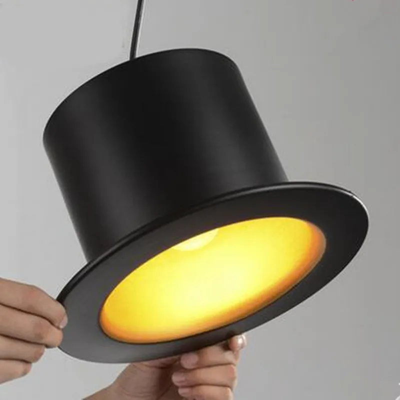 EuSolis Скандинавский современный топ шляпа подвесные светильники Lampen Lamparas Colgantes
