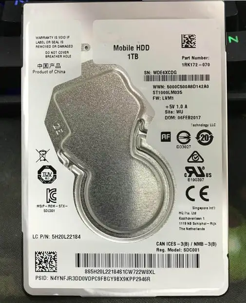 Новинка 100%, гарантия 1 год, ST1000LM024 HN-M101MBB 1T 2,5 дюймов, требуется больше фото под углом, пожалуйста, свяжитесь со мной