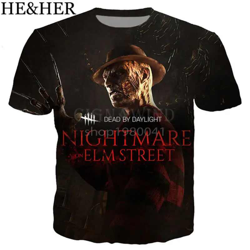 Новые летние топы, игра Dead By Daylight футболка для мужчин/женщин футболки с 3D-принтом короткий рукав Харадзюку стиль футболка уличная
