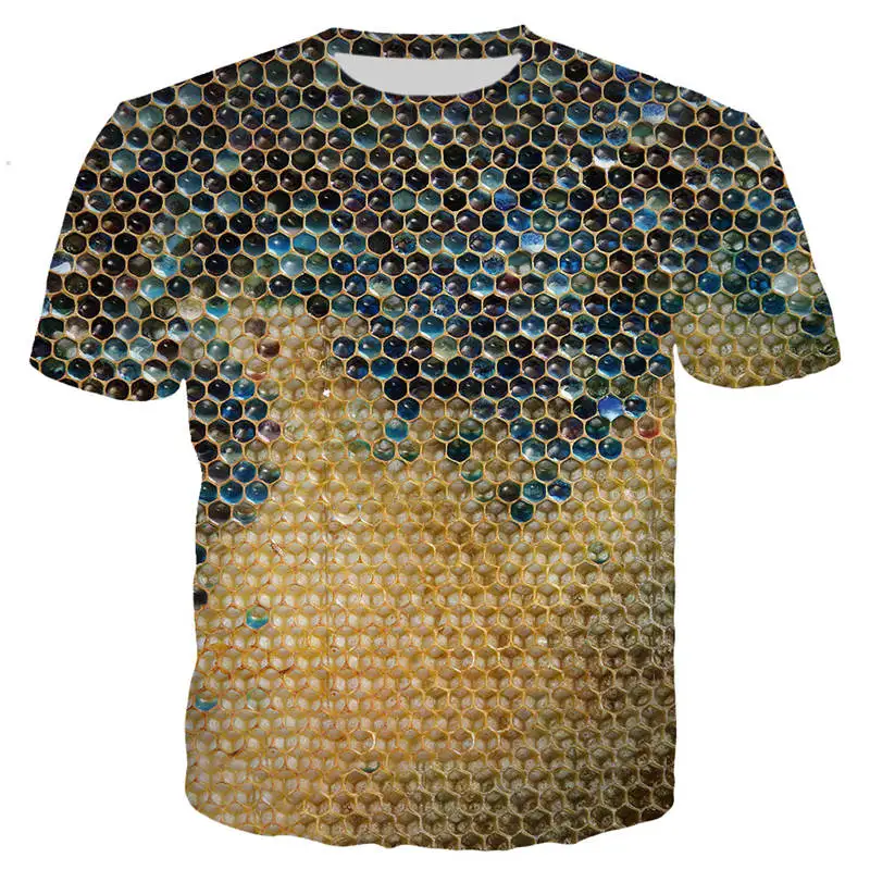

New cool t shirt men/women bees hives 3D printed t-shirts Short sleeve Harajuku style tshirt streetwear tops