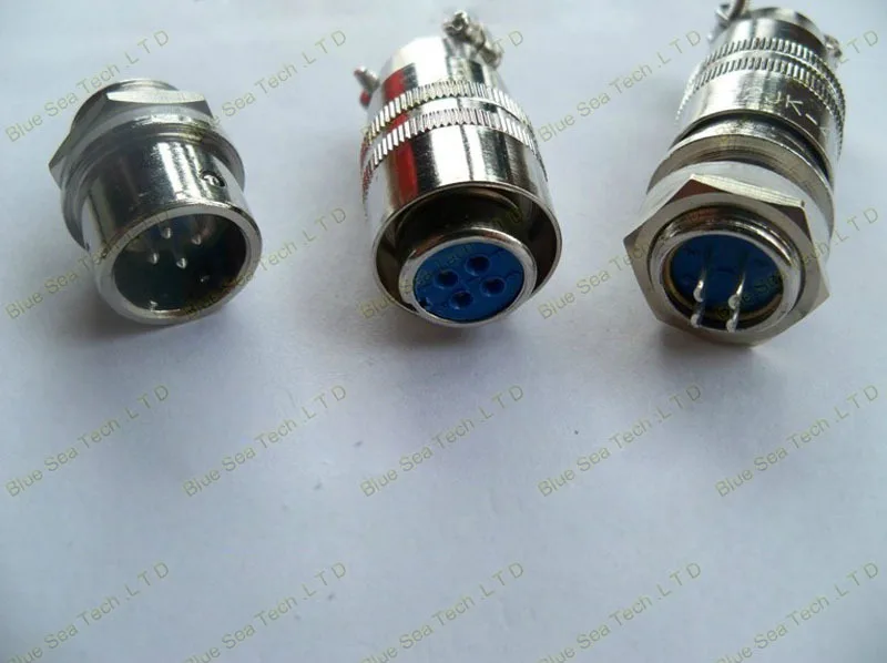 Free Shipping 10 sets=20pcs 4 Pin 12mm Male &amp Female mic circular connector kit XS12-4P Socket+Plug Aviation plug interface |